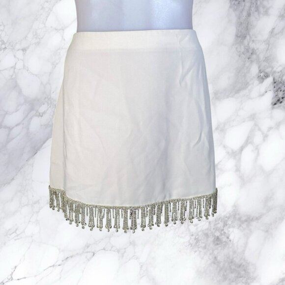 MAJORELLE Aurora Mini Skirt in Champagne - Picture 2 of 8